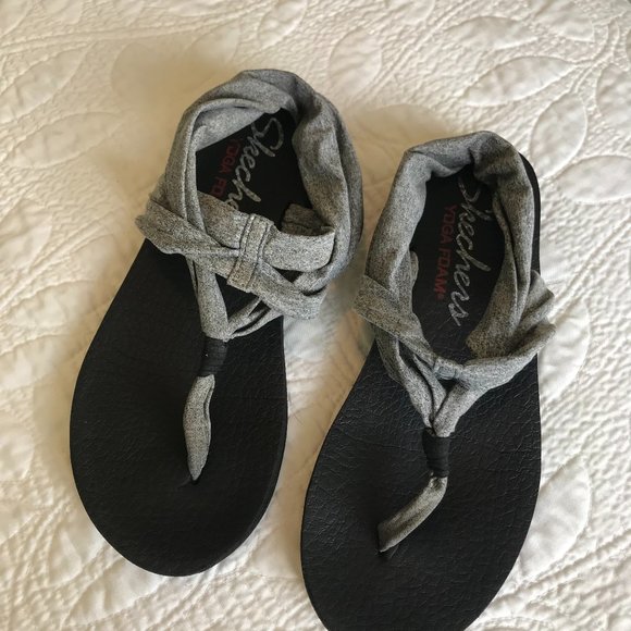 Skechers Shoes - Skechers Cali Meditation Yoga Sandals Gray